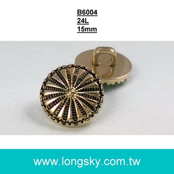 (#B6004/15mm) 24L 台灣製環保電鍍童裝鈕釦