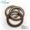 (RZ0517) 33mm內徑 蛇紋腰帶用圓型金屬環