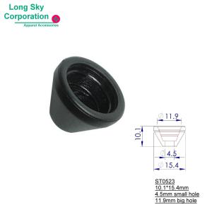 (#ST0523) 4.5mm孔徑漏斗型塑膠繩尾珠