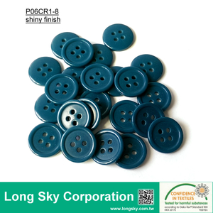 (#P06CR1-8) 15mm 藍綠色手工藝DIY裝飾鈕扣現貨供應