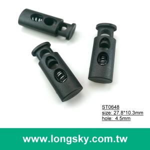 (#ST0648) 4.5mm洞雙孔尼龍塑膠彈簧繩扣