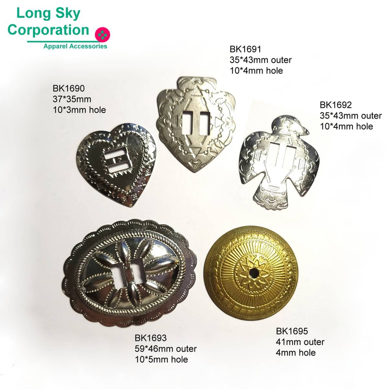 (BK16) Conchos 鞋飾片