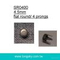 (#SR0400/3mm) 圓形銅質皮夾克皮帽裝飾爪釘