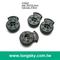 (#ST0625) 4mm洞圓形單孔塑膠彈簧繩扣