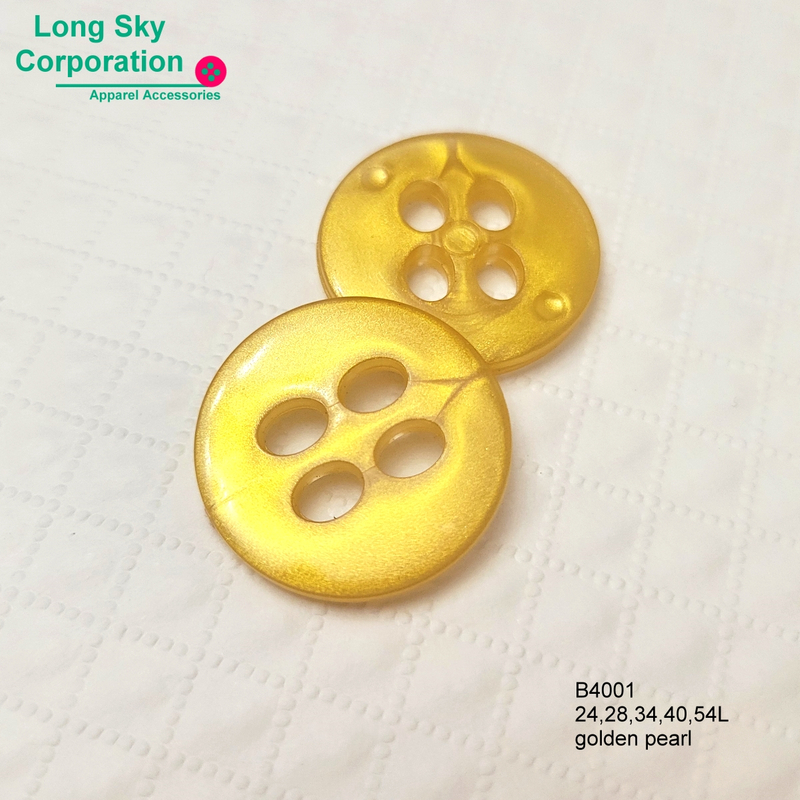 (B4001) 4孔橢圓孔套裝鈕釦大衣鈕扣