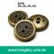 (#B3199) 古代紋飾青古銅電鍍兩孔鈕釦