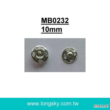 (#MB0232/10MM) 銅質手縫彈簧壓釦